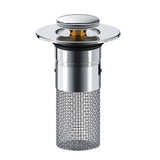 Long Pop-Up Sink Drains Filter Bathroom Press Bounce Basin Plug Stopper Wash Basin Hair Catcher Sink Strainer Kitchen Supplies