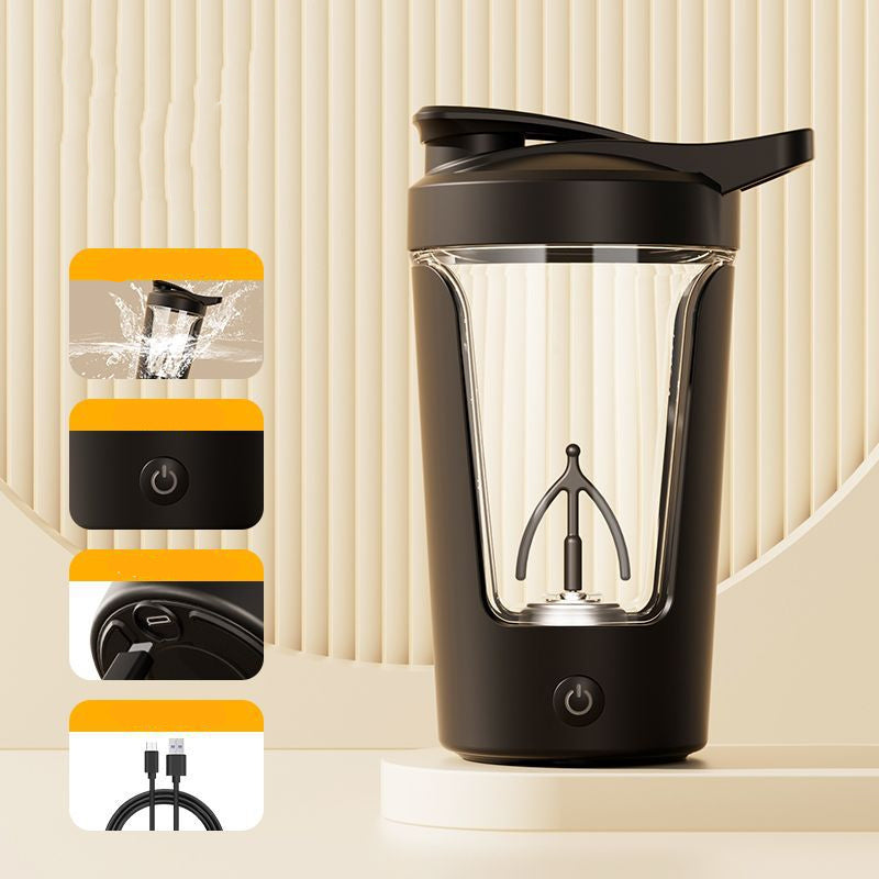 400ml Electric Protein Shaker Bottle with Automatic Mixer