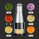 Manual Garlic Press & Vegetable Chopper Kitchen Tool